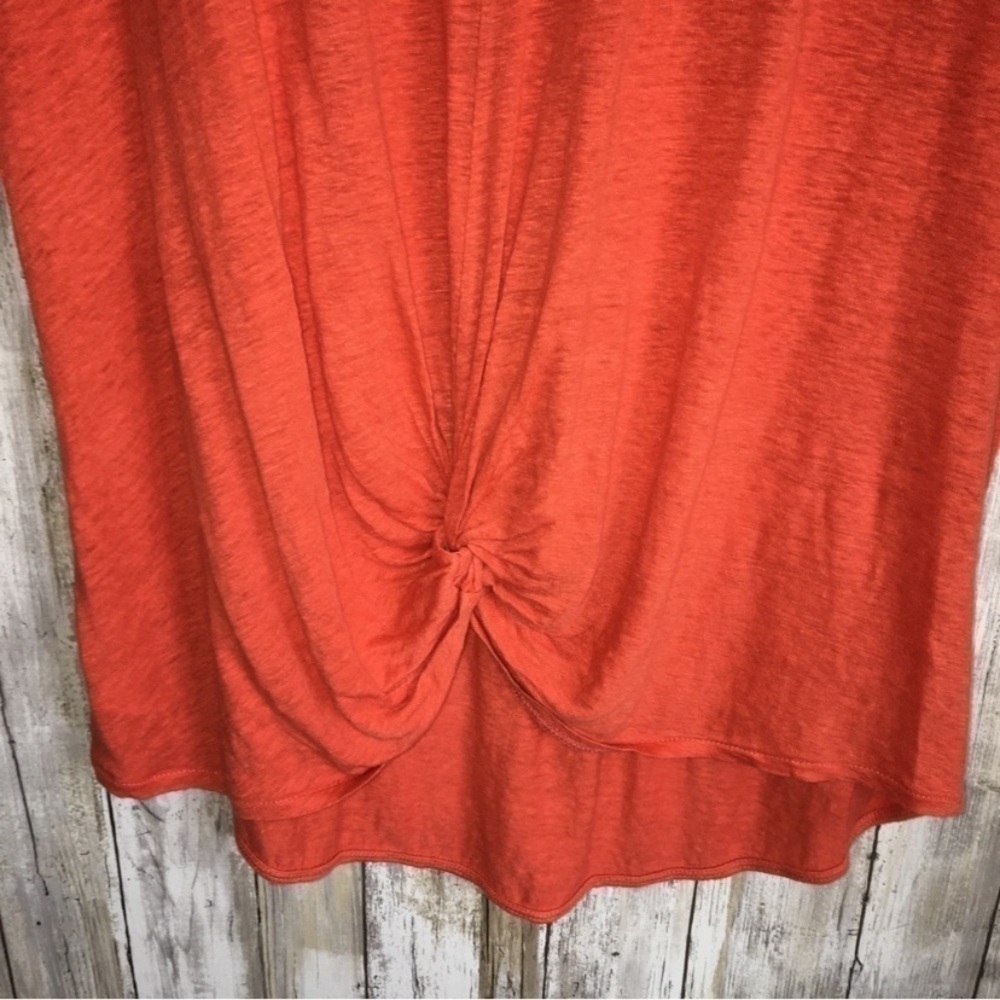 Lou & Grey Orange Linen Blouse - Picture 2 of 4